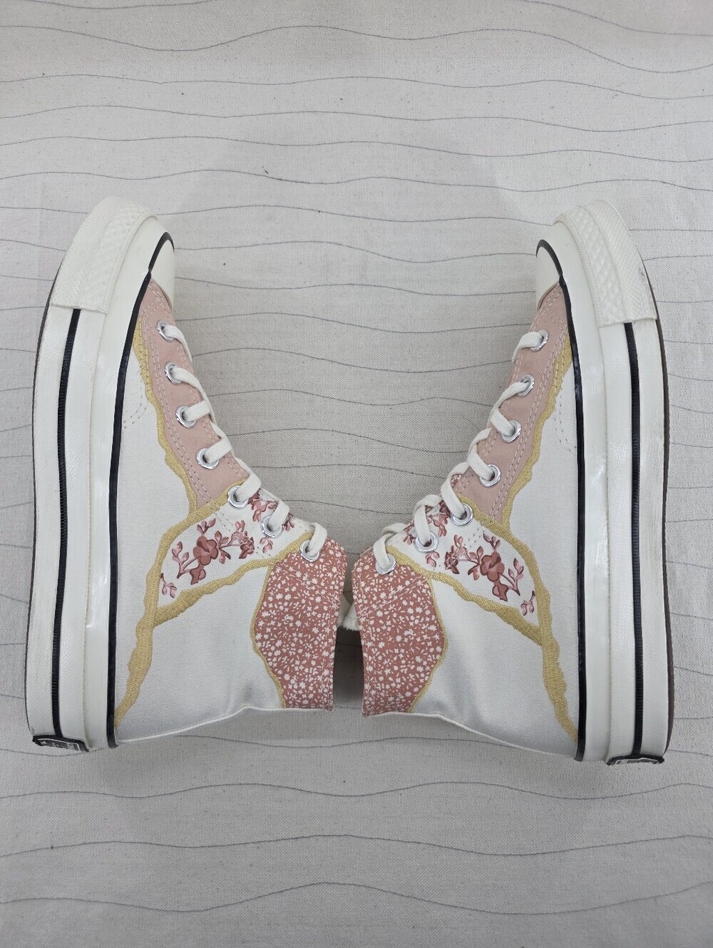 Converse Womems Chuck Taylors 70 Egret Golden Florals Shoes 572423C Size 7.5 - Picture 10 of 14